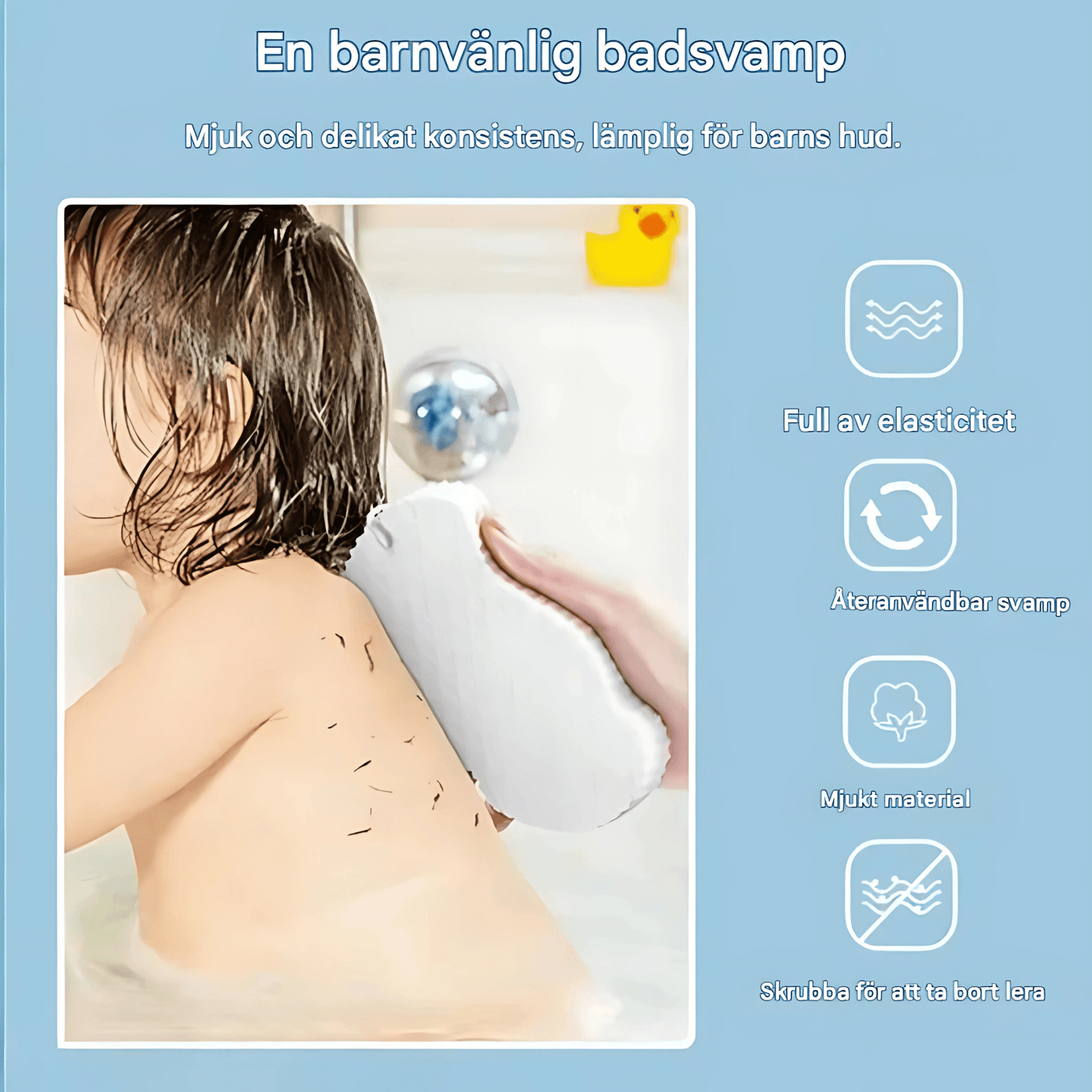 BloomSponge – Eksfolierende badesvamp for myk og frisk hud