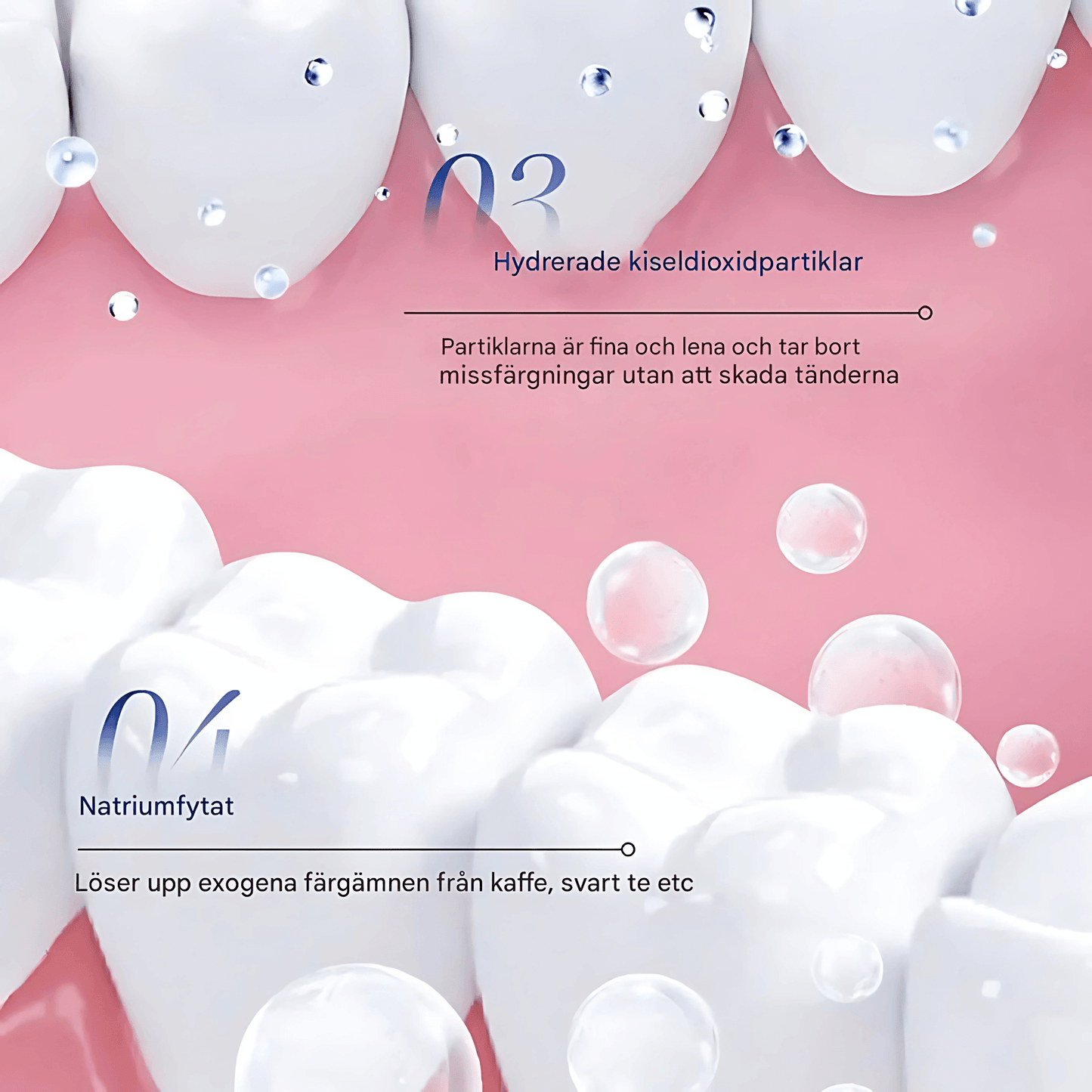 WhiteVibe – Marvis tannkrem med blekende mynte for frisk pust og reduksjon av overflateflekker, 85 ml