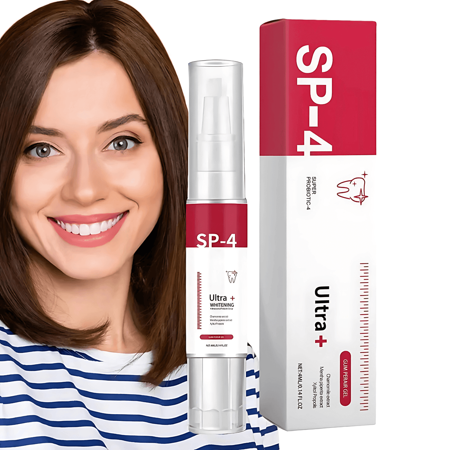 ShineMist – Tannblekingspen med SP-4 probiotika, mild myntesmak og praktisk design