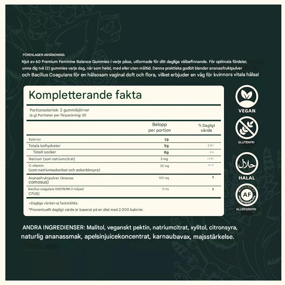 FemVera - Premium pH-Balansgummies för Inre Fräschhet och Välbefinnande