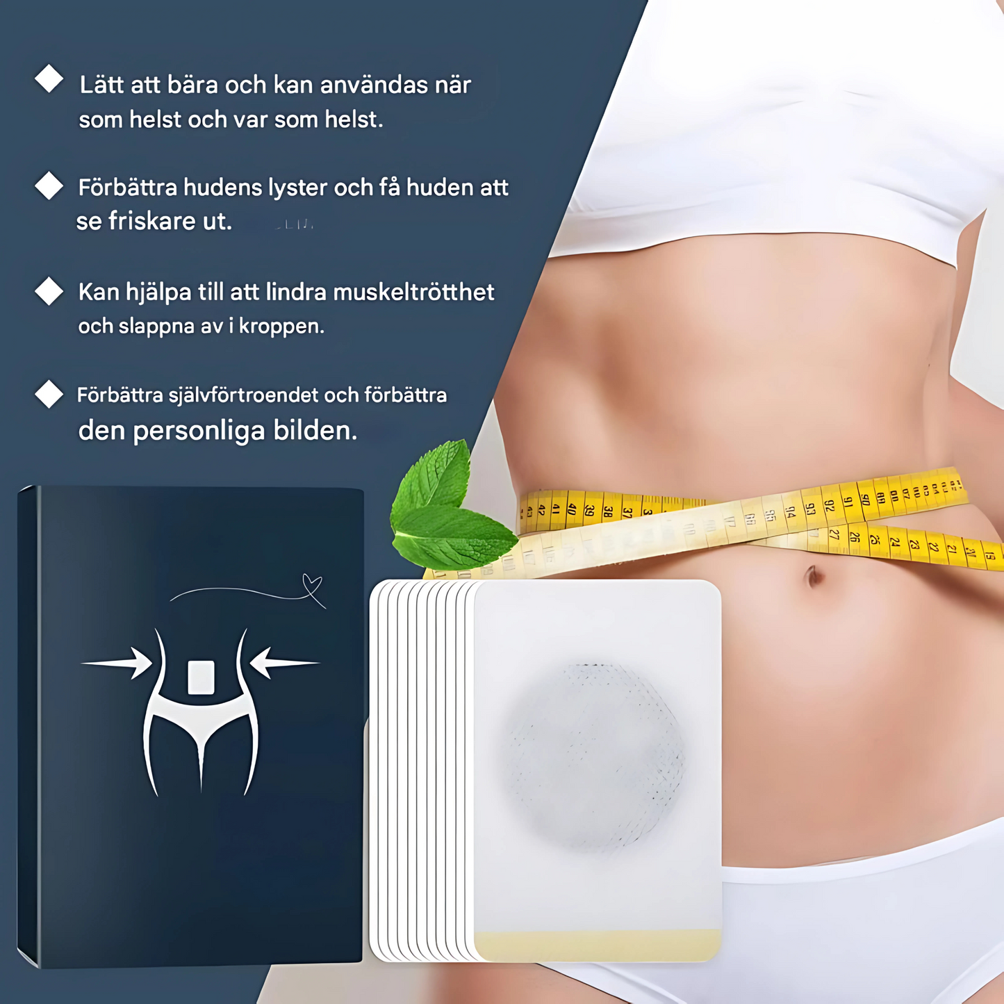 NaturoTrim - Økologisk vekttapsplaster for økt metabolisme og fettforbrenning