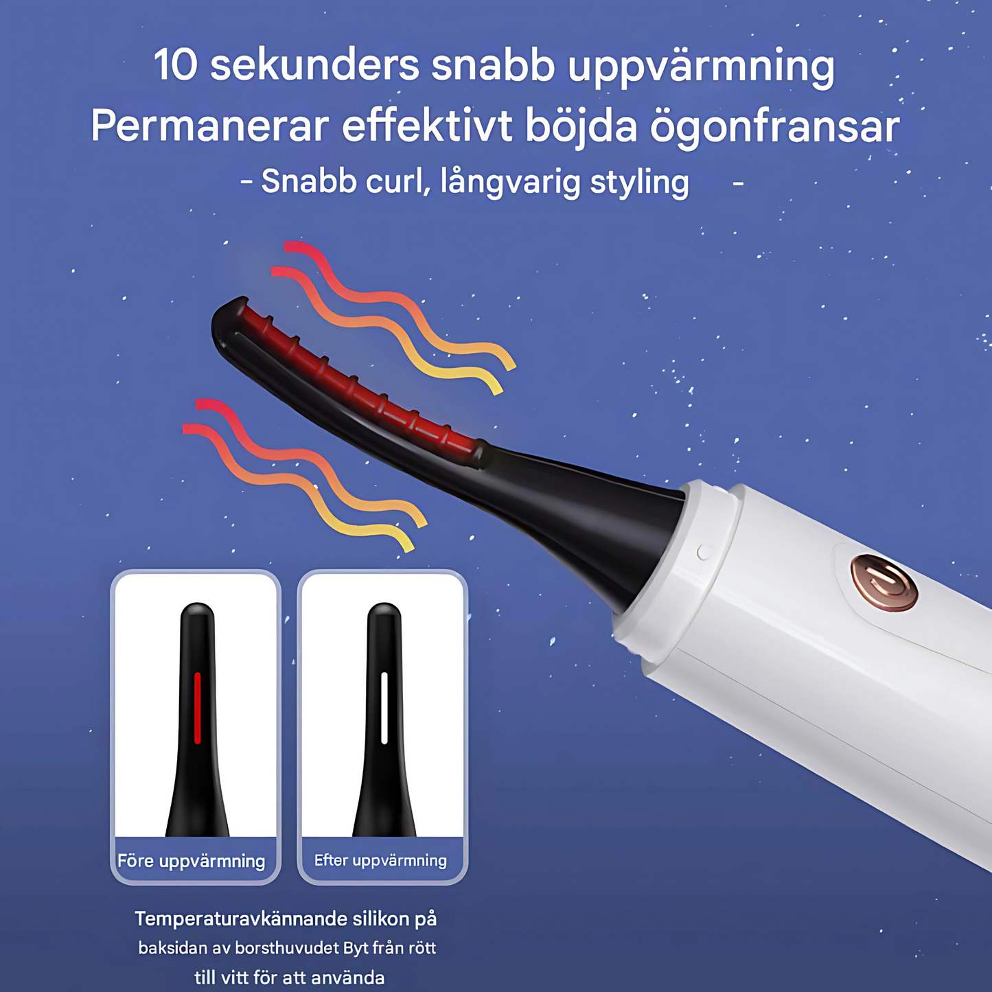 CurlSync - Elektrisk frynsekrøller med 3 varmemoduser | Krøllene varer i opptil 24 timer