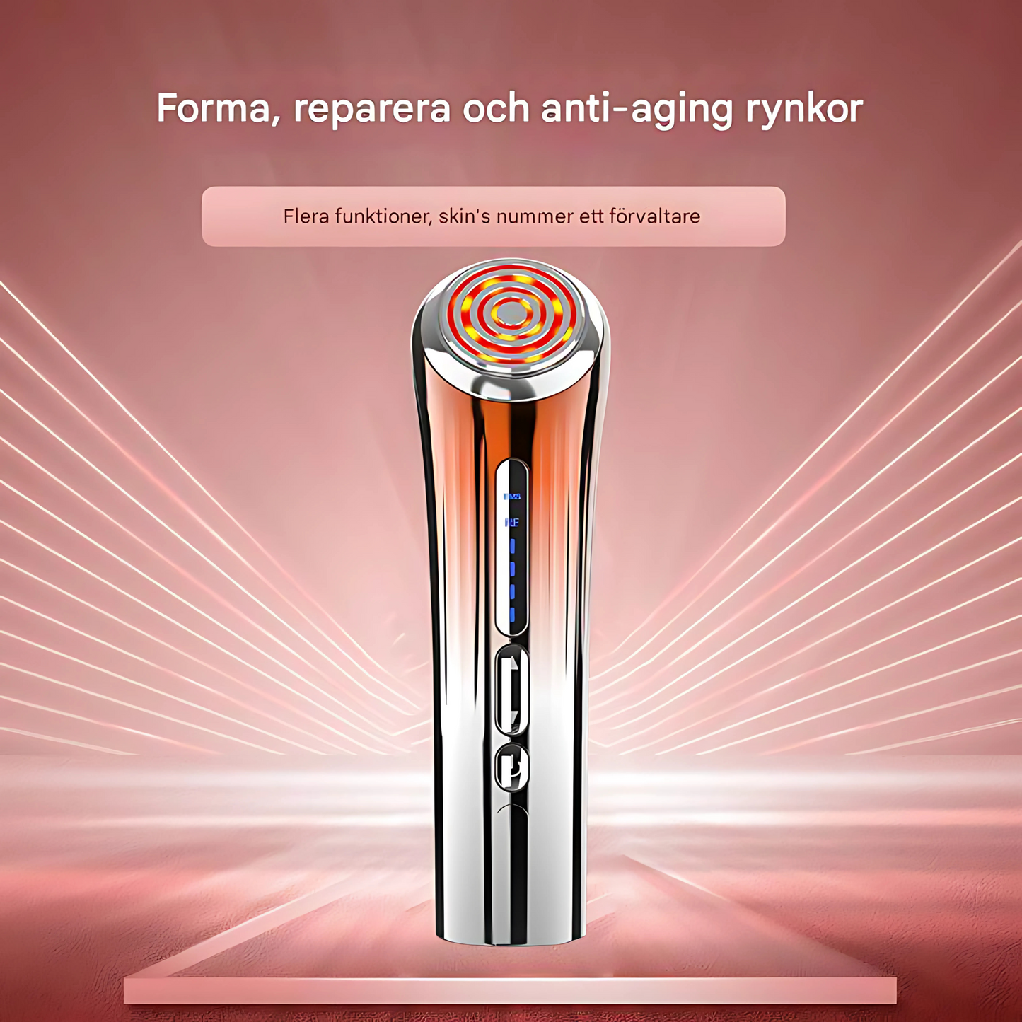 PulseGlow - håndholdt RF- og EMS-hudpleieapparat | For mykere hud og avslappende varmebehandling