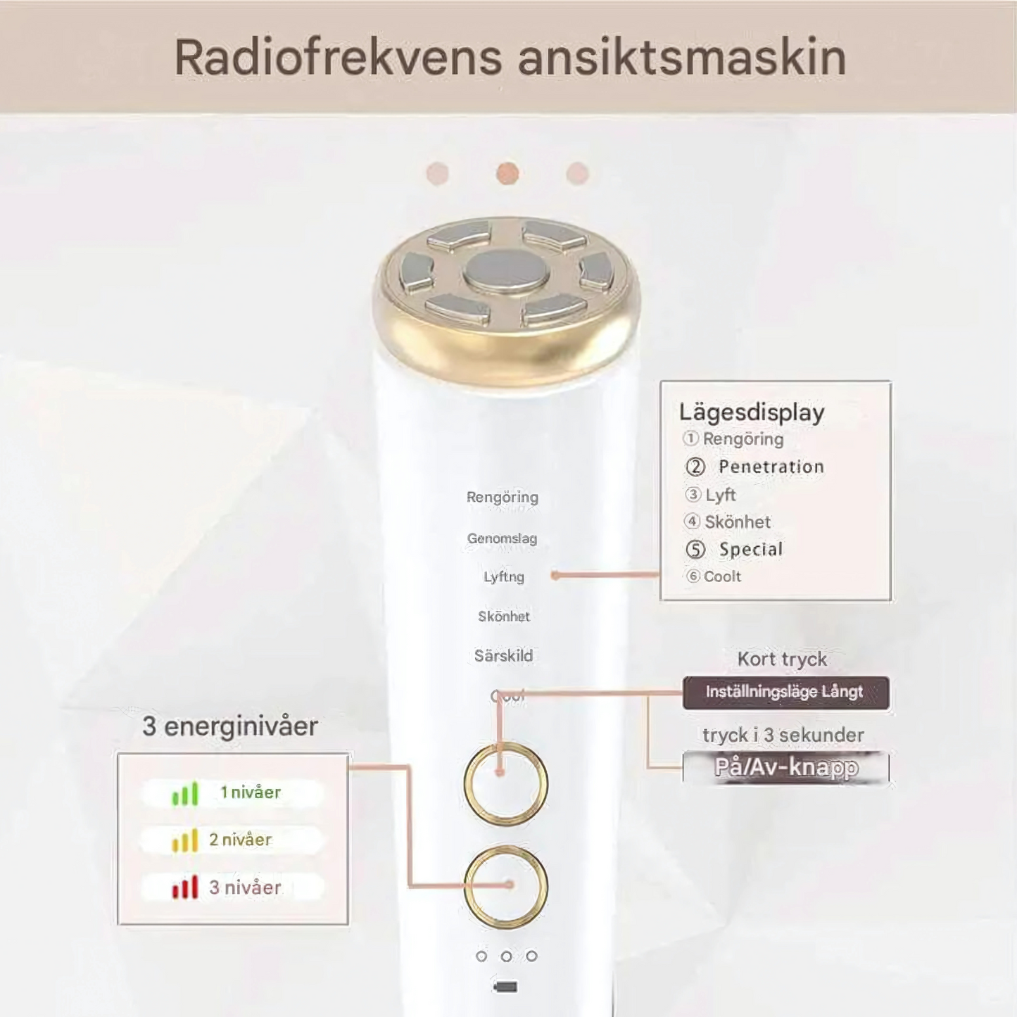 ThermaLift – Facial Device for Skin Tightening | RF, EMS & LED Technology in One
