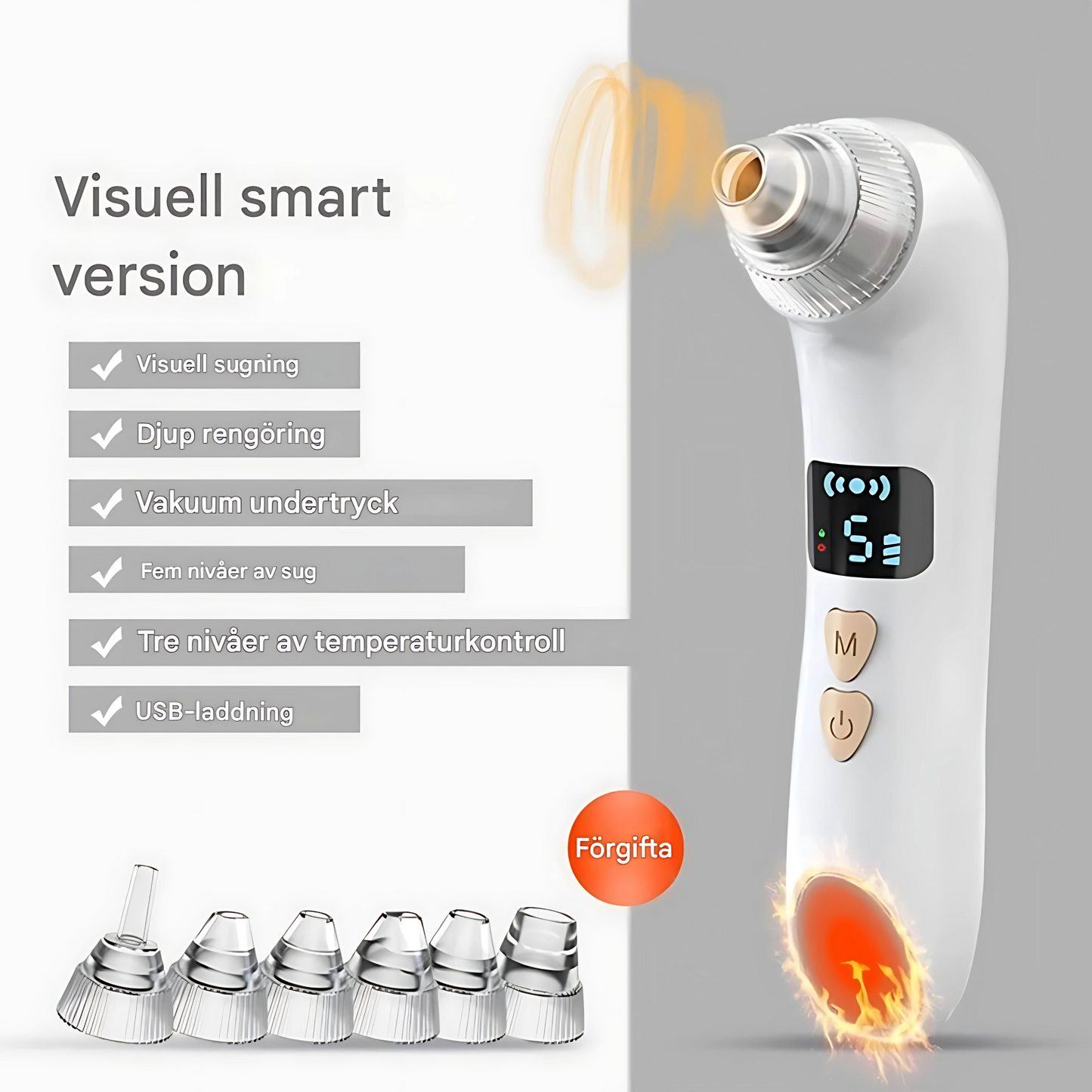 PuriView – Pormask- och Akneborttagare med Kamera, Värme & Vakuumsug | Skonsam Hudvård med Precision