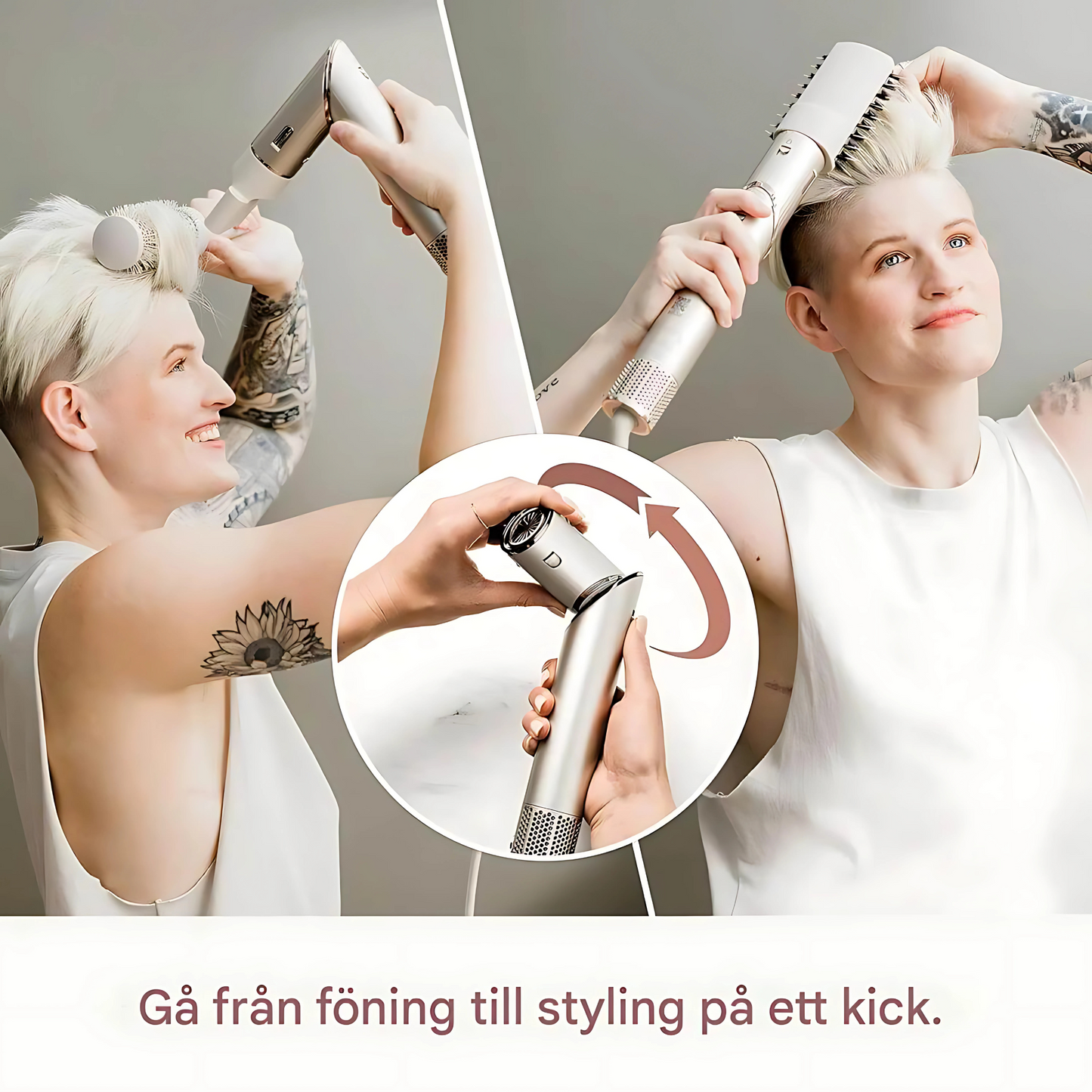 SharkFlex - 5-i-1 luftstyler og hårføner | Multifunksjonell varmebevisst styling med Auto-Wrap Curlers