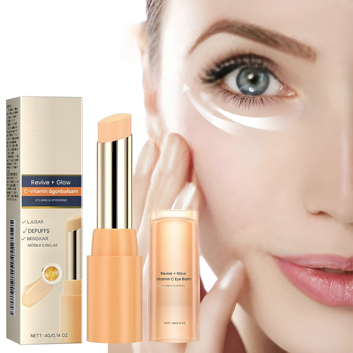 LumiStick - C-vitaminberiket antirynke-fuktighetsstift for glattere hud