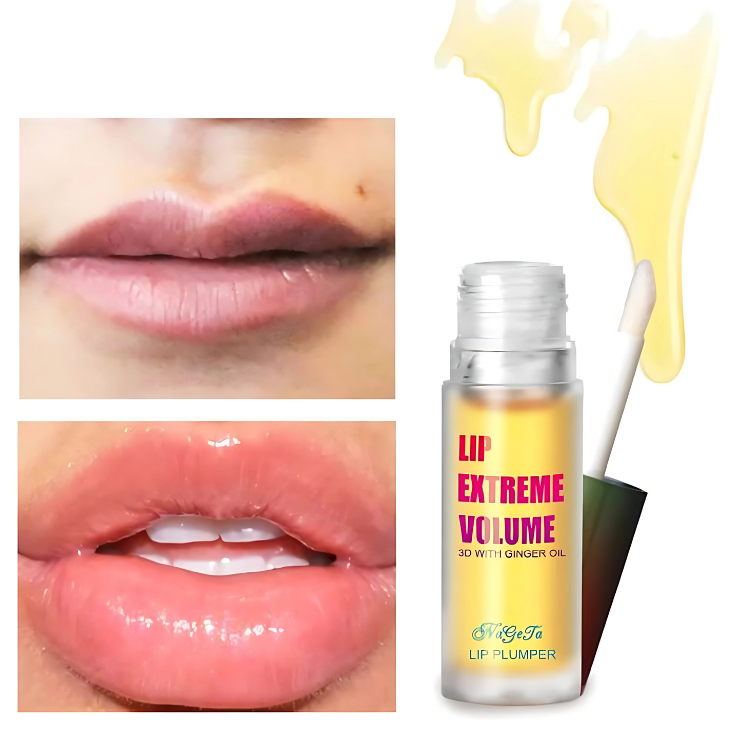 LipMax - Naturlig volumgivende serum for fyldigere lepper og fuktighetsgivende effekt