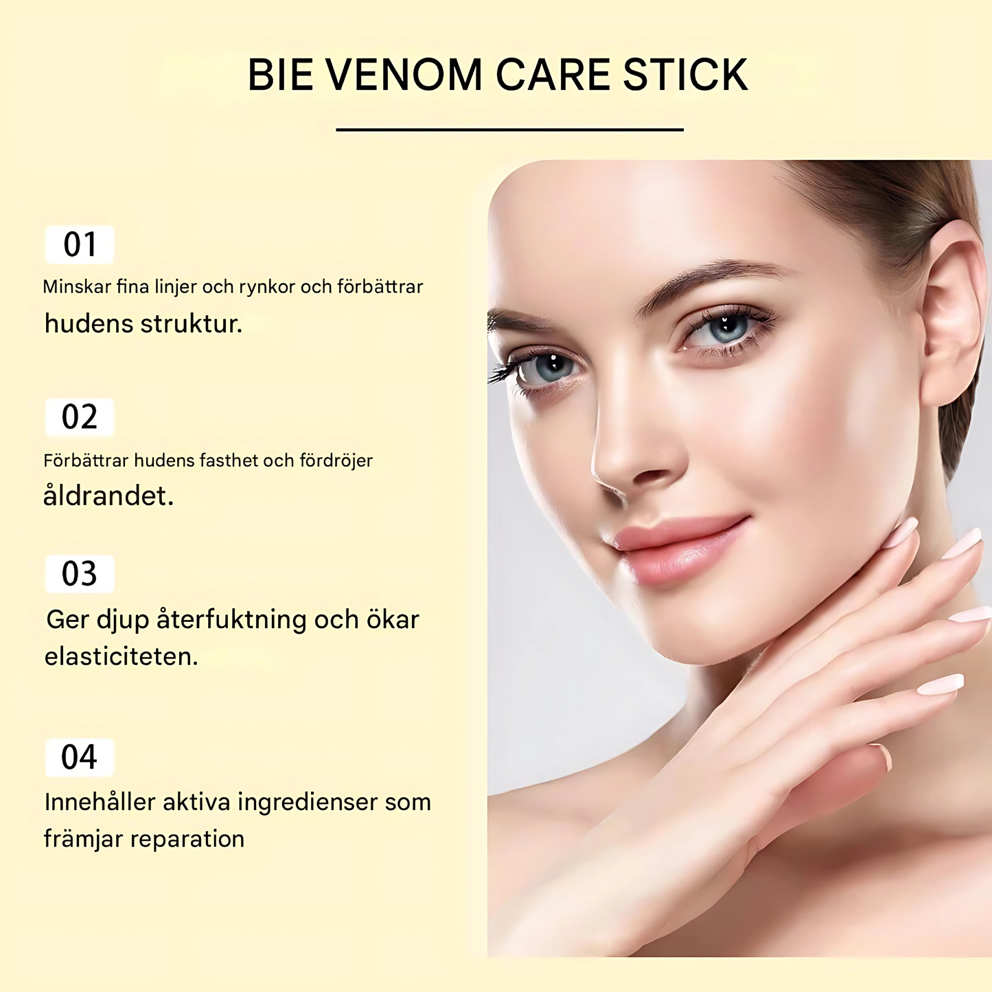 CollaCure - Bee Venom Skin Cream | Fuktighetsgivende hudpleie med kollagen og hyaluronsyre