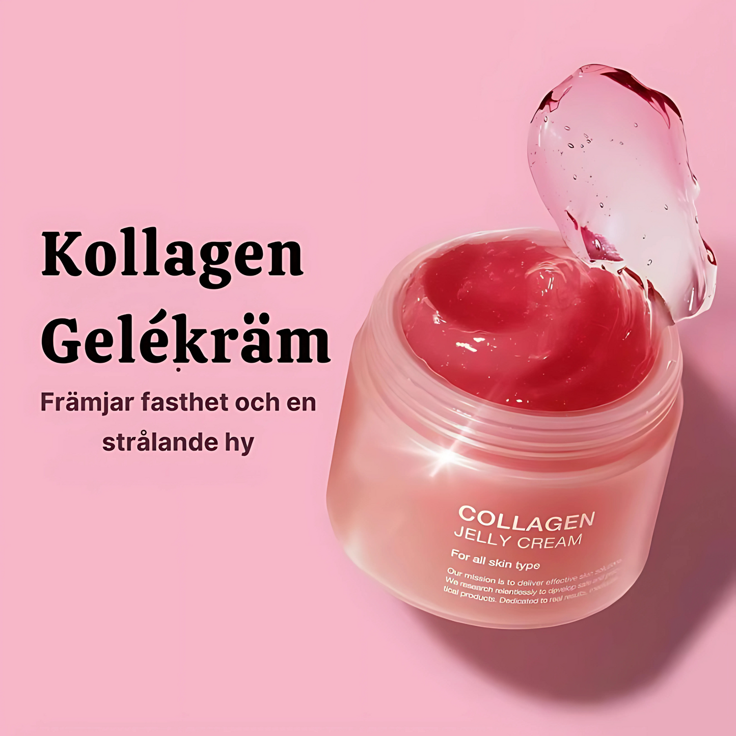 RevitaGlow - Collagen Moisturising Gel Cream for sunn hud