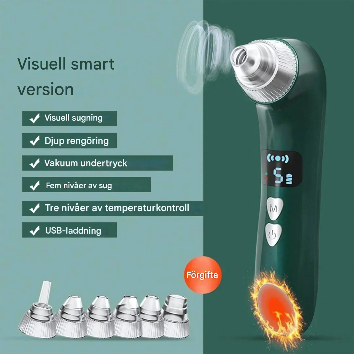 PuriView – Pormask- och Akneborttagare med Kamera, Värme & Vakuumsug | Skonsam Hudvård med Precision