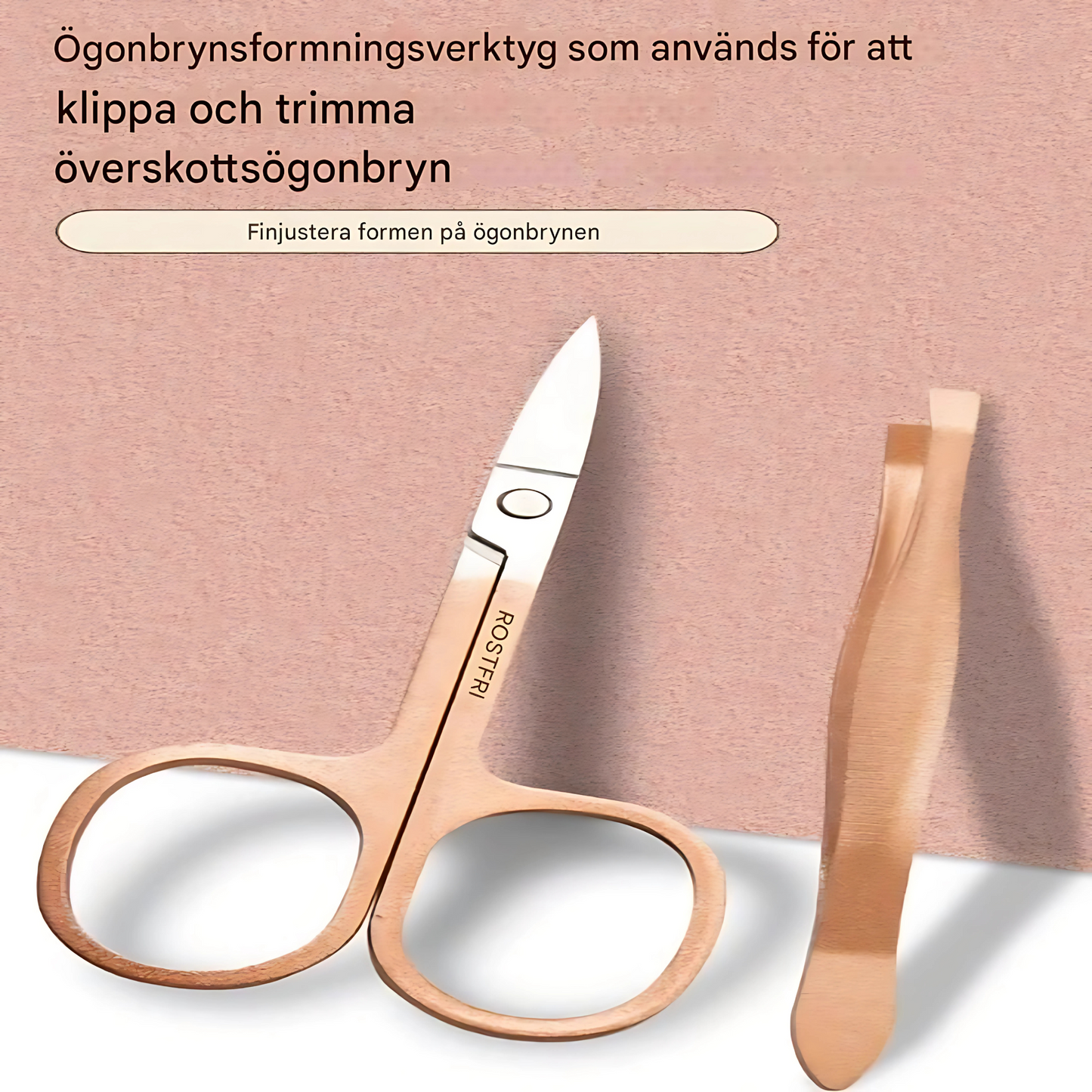 ClippaLux - Manikyr- og pedikyrsett i PU-etui | 7-delers skjønnhetssett for daglig pleie hjemme eller på reise