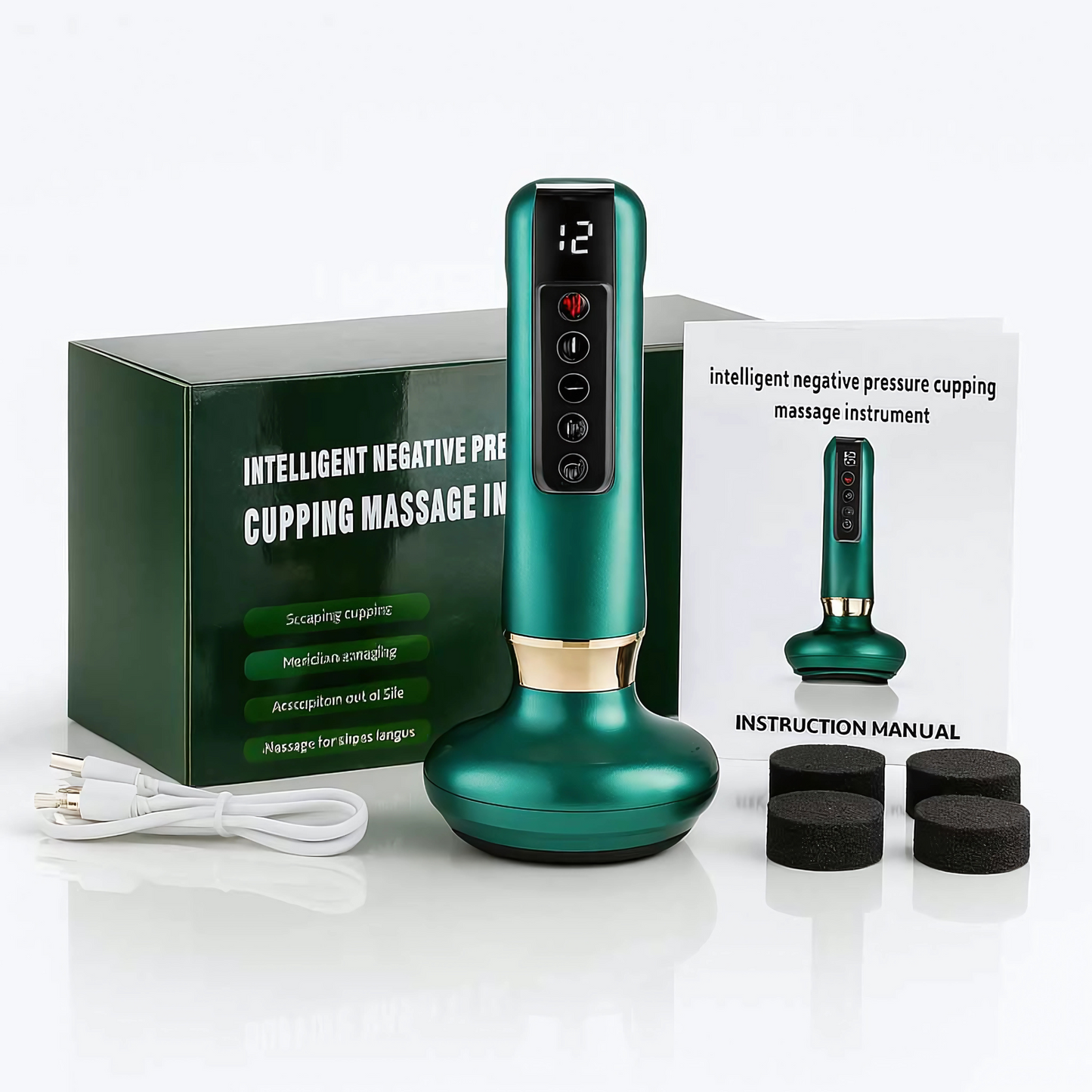 GlowCup - Cellulitt- og hudstrammende apparat med rødt lys og clutch