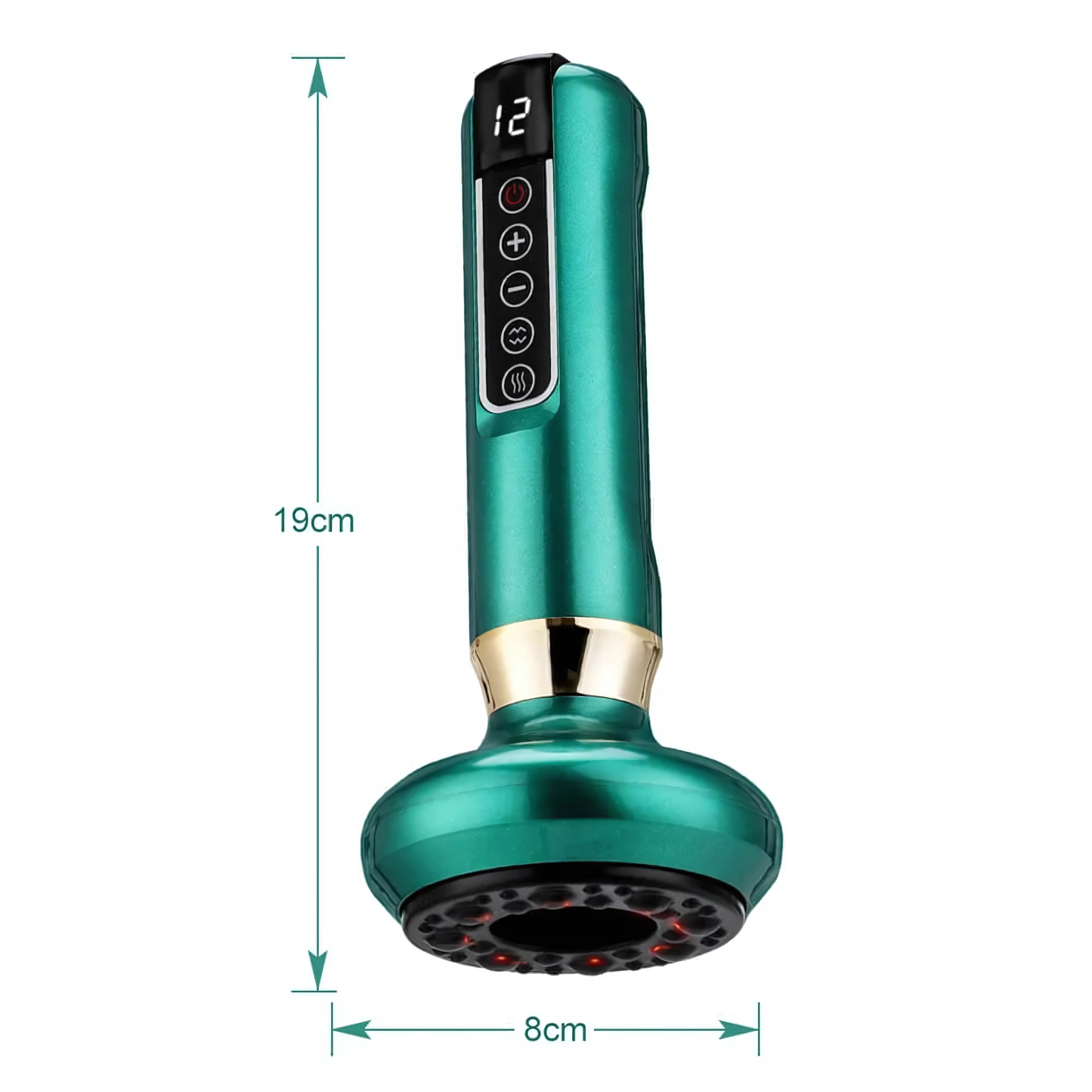GlowCup - Cellulitt- og hudstrammende apparat med rødt lys og clutch