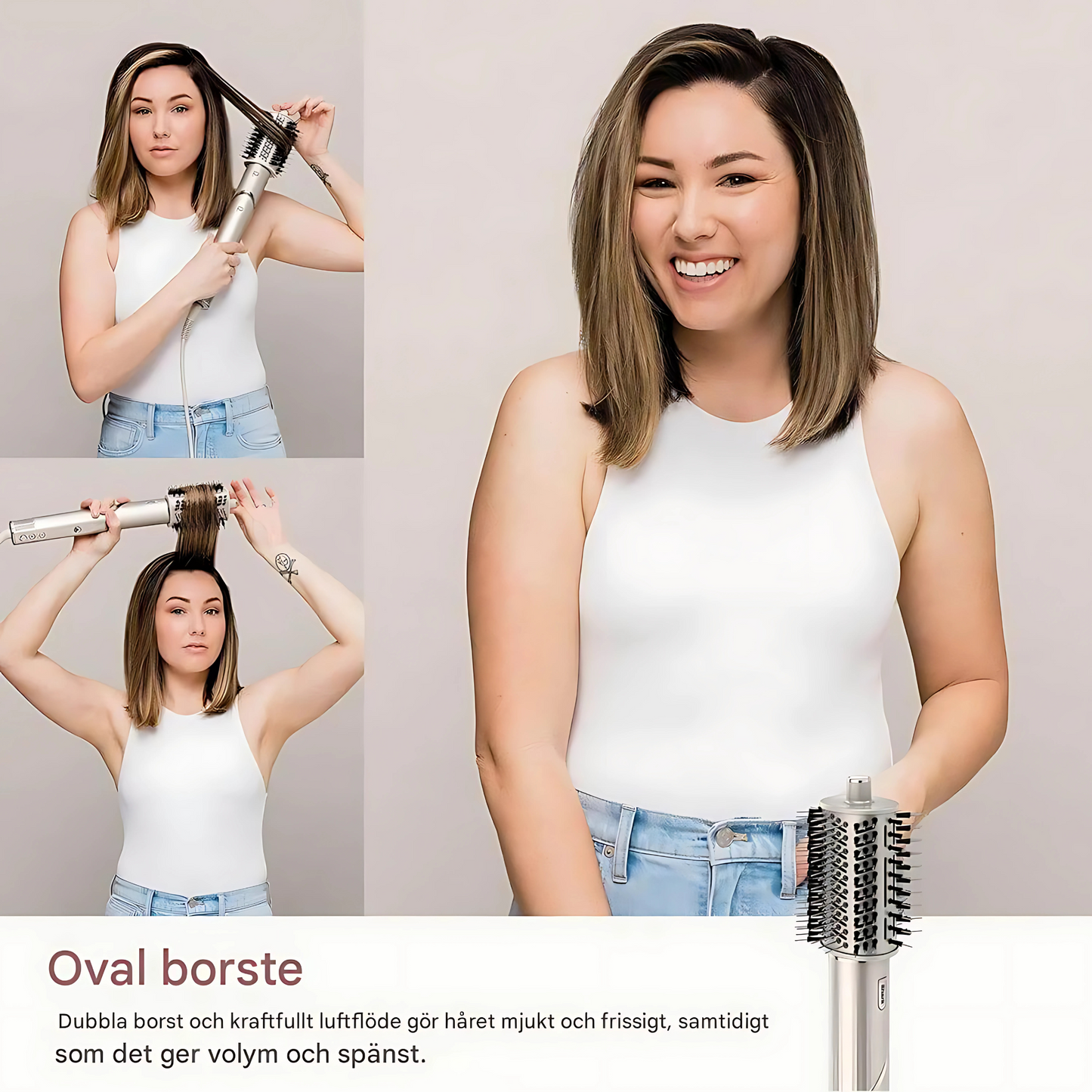 SharkFlex - 5-i-1 luftstyler og hårføner | Multifunksjonell varmebevisst styling med Auto-Wrap Curlers