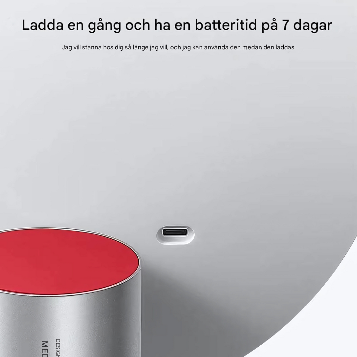 VelviLight - Oppladbart LED-sminkespeil med 97CRI fargegjengivelse og justerbart lys