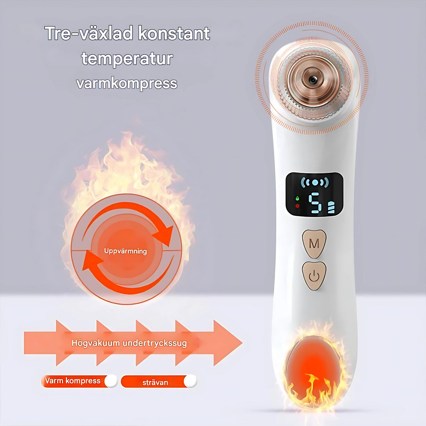 PuriView – Pormask- och Akneborttagare med Kamera, Värme & Vakuumsug | Skonsam Hudvård med Precision