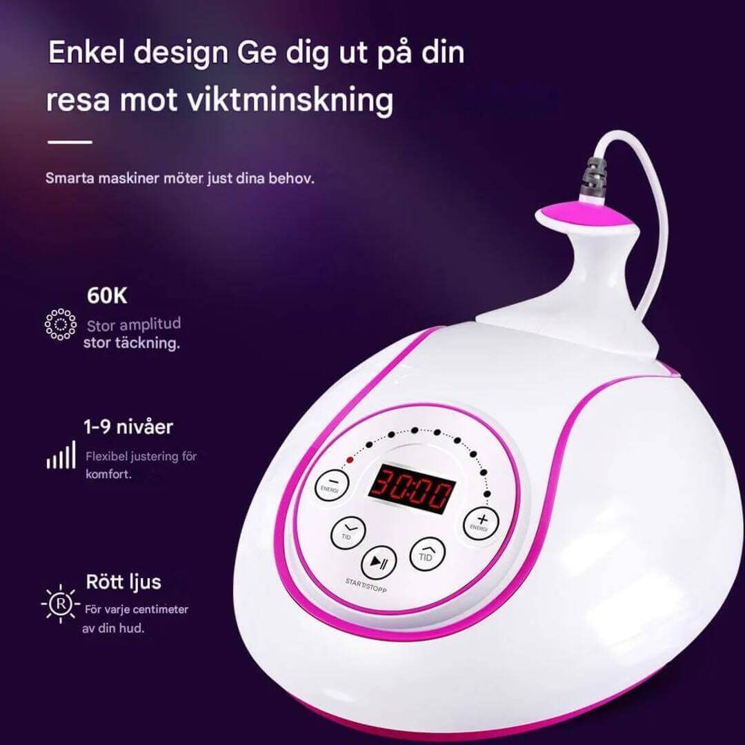 SlimoraWave – Ultraljudsmaskin för Fettminskning | 60K Kavitation för Hemmabruk