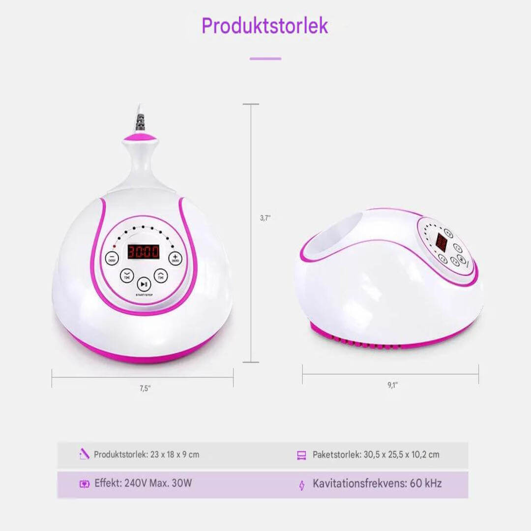 SlimoraWave – Ultraljudsmaskin för Fettminskning | 60K Kavitation för Hemmabruk