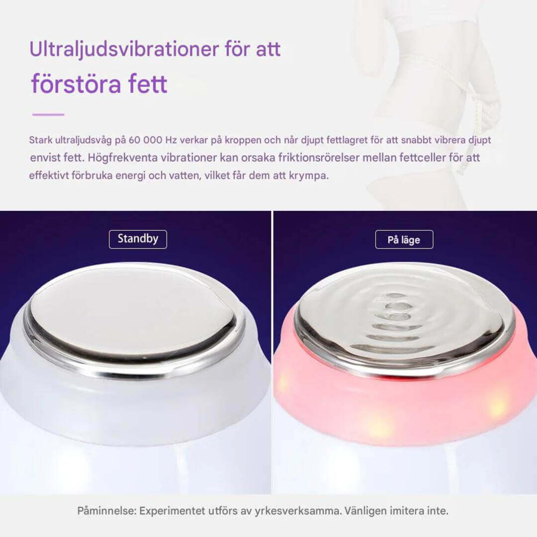 SlimoraWave – Ultraljudsmaskin för Fettminskning | 60K Kavitation för Hemmabruk
