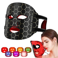 BelleLumière - LED Ansiktsmask med 7 Färgterapier | Förbättra Hudton, Lyster & Balans Hemifrån