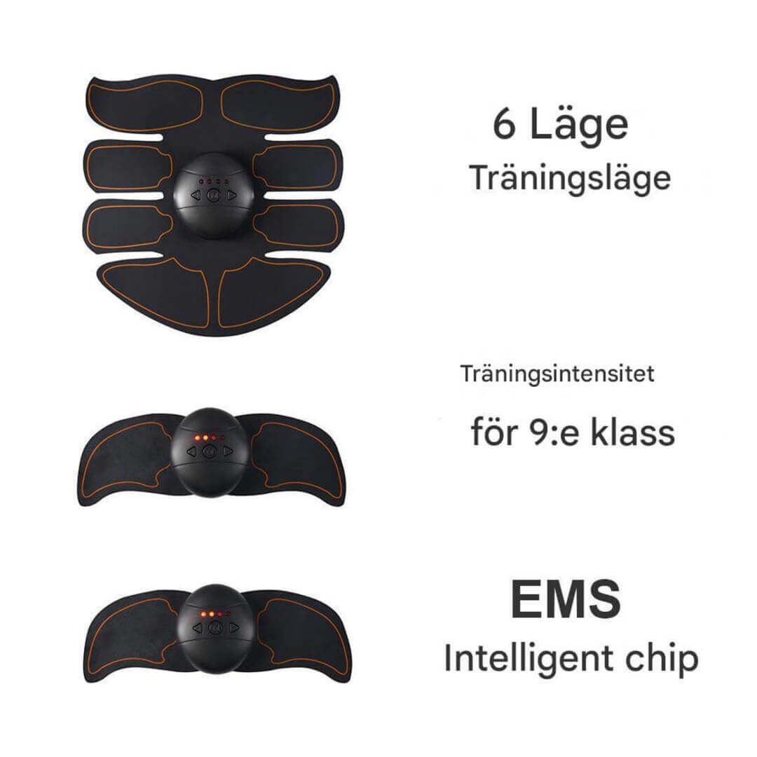 CorePulse – Elektrisk Muskelstimulator för Mage, Armar och Hemmaträning | EMS Träningsbälte med Gelpads