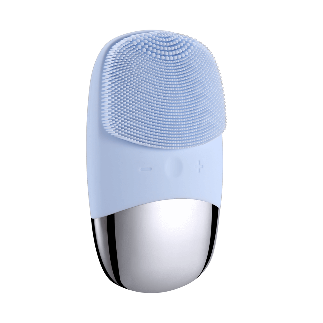 LumiBrush – Rechargeable & Portable Silicone Facial Cleansing Brush with Ultrasonic Vibration
