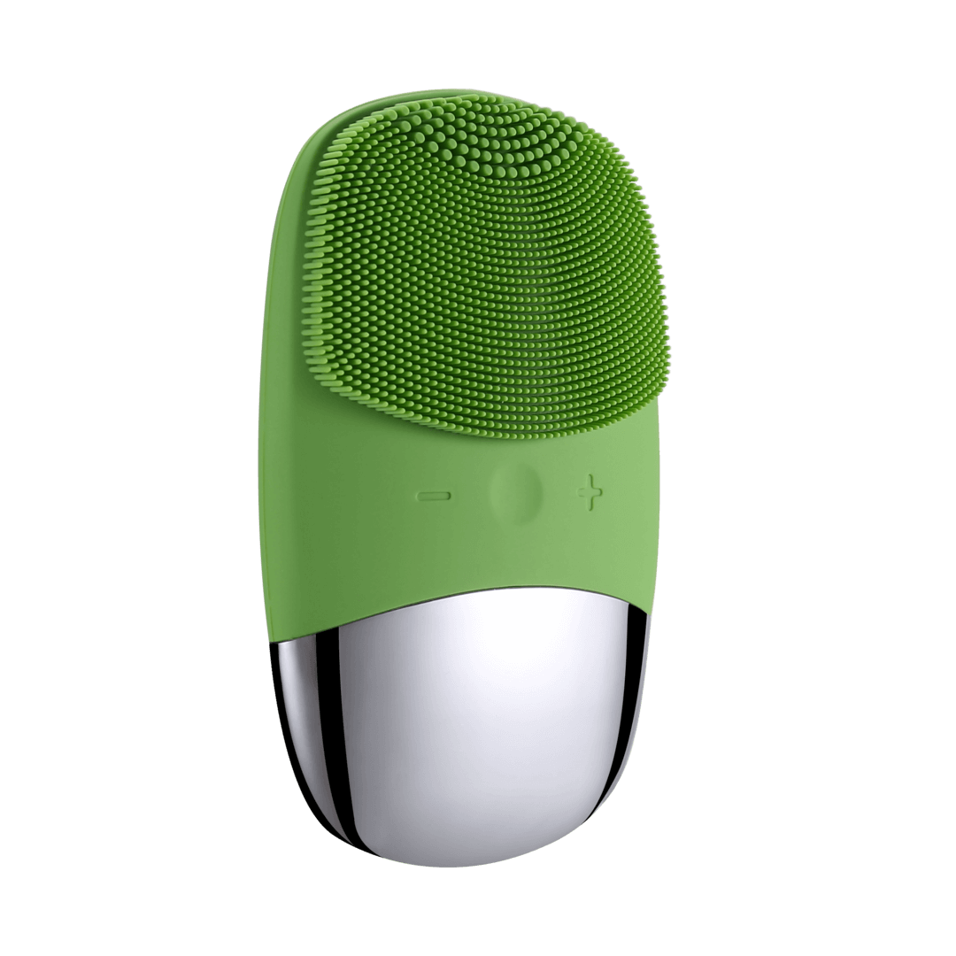 LumiBrush – Rechargeable & Portable Silicone Facial Cleansing Brush with Ultrasonic Vibration