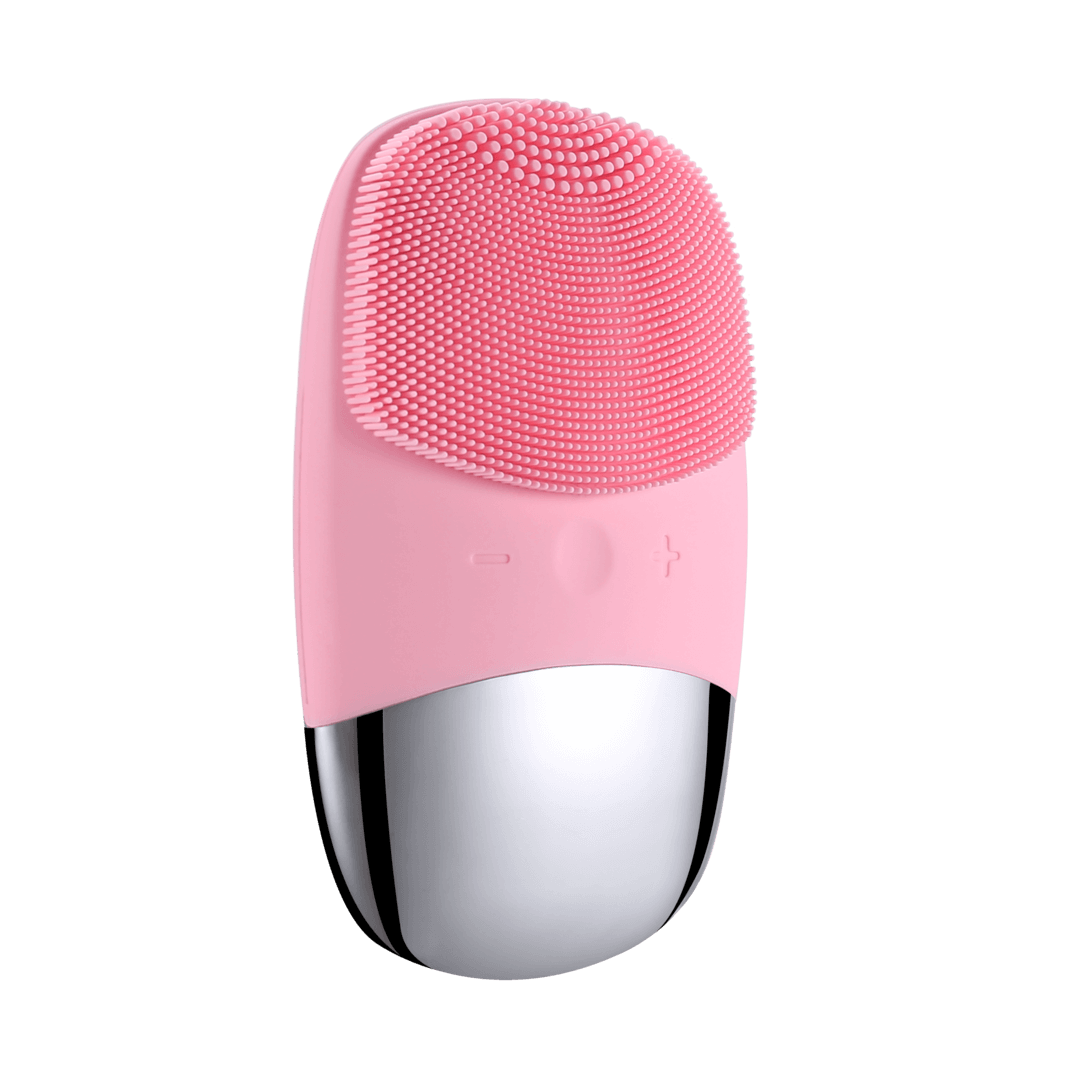 LumiBrush – Rechargeable & Portable Silicone Facial Cleansing Brush with Ultrasonic Vibration