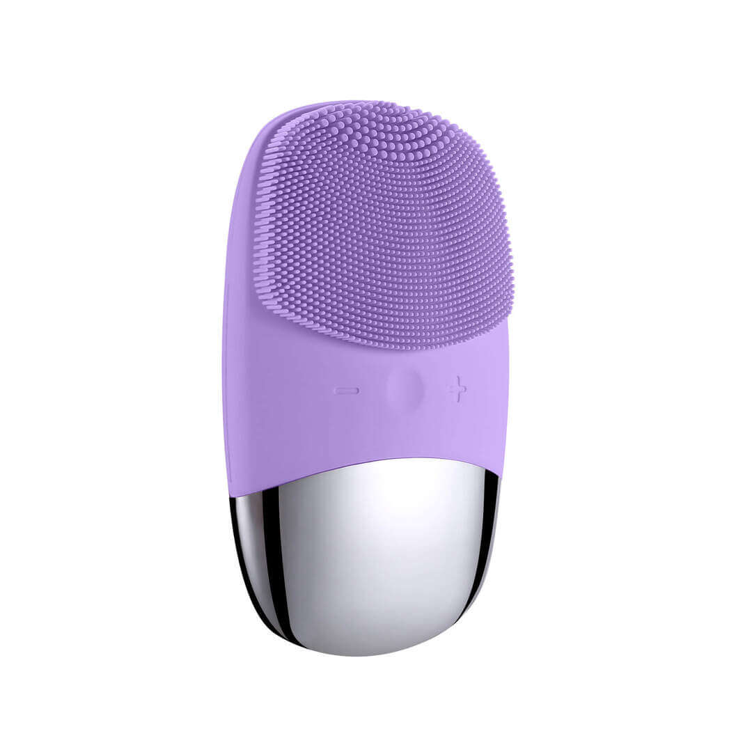 LumiBrush – Rechargeable & Portable Silicone Facial Cleansing Brush with Ultrasonic Vibration
