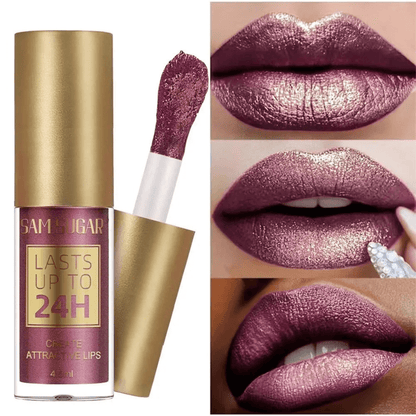 GleamGloss – Långvarig Glittrig Läppglans med Silkeslen Textur & Vattenresistens