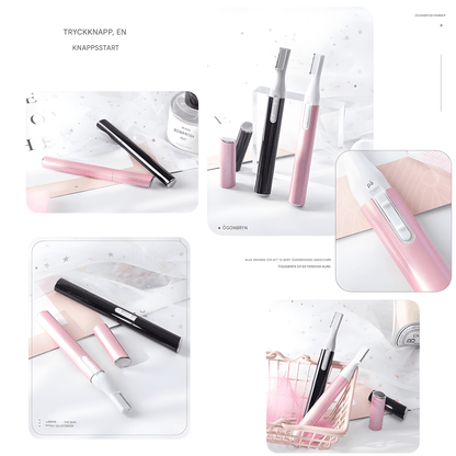 BrowEase – Elektrisk Ögonbrynstrimmer & Ansiktsrakapparat för Kvinnor med USB-Laddning