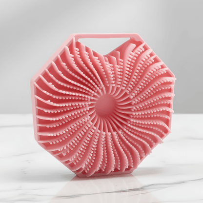 PureScrub – Silikonborste för Dusch & Kroppsrengöring med Massage- och Exfolieringseffekt