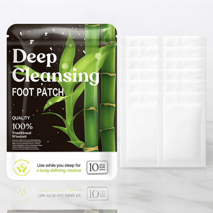 PureSole – Naturliga Detox Fotplåster med Bambuvinäger & Ingefära för Avslappning och Välmående