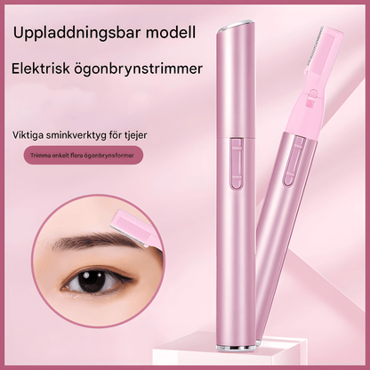 BrowEase – Elektrisk Ögonbrynstrimmer & Ansiktsrakapparat för Kvinnor med USB-Laddning