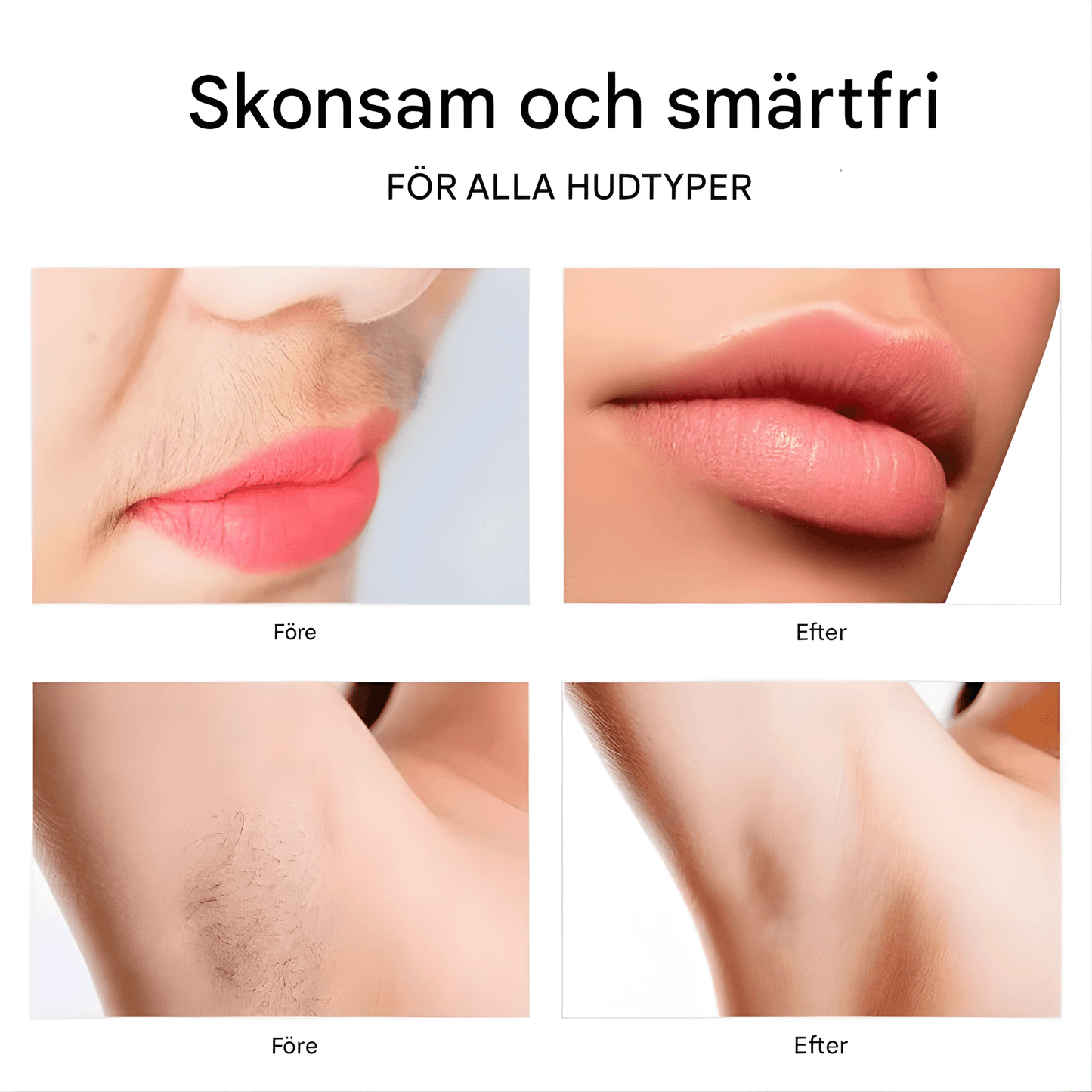 SofiGlow – 2-i-1 Elektrisk Epilator & Ansiktstrimmer för Kvinnor med Inbyggt Ljus & 18K Guldpläterat Huvud