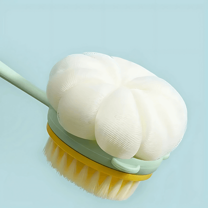 SilkScrub – Ryggborste med Långt Handtag & Dubbelsidig Mjuk Svamp för Bad och Massage