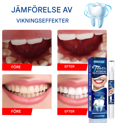 GleamPen – Tannblekingspen med mild myntesmak og enkel applikator