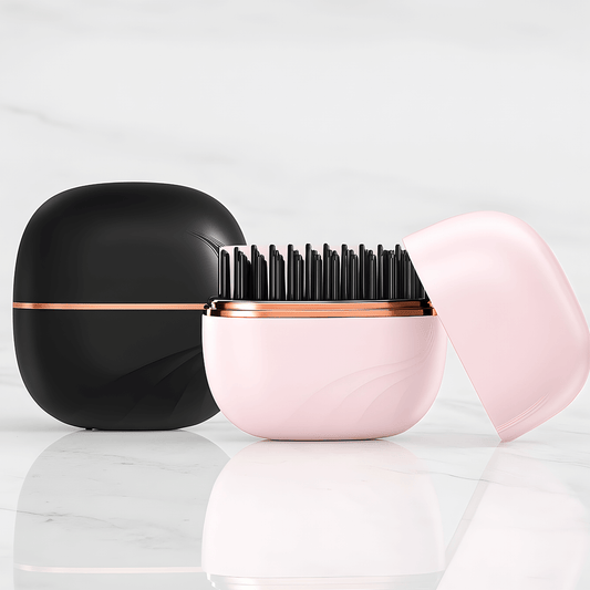 GlamComb – Trådlös Hårstyler med Snabbuppvärmning & Skonsam Värmeteknik för Slätt eller Lockigt Hår