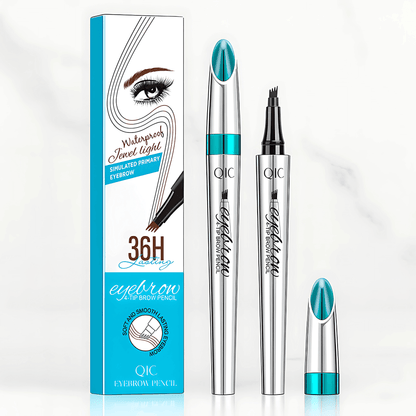 BrowSculpt – QIC 4-spiss øyenbrynspenn med naturlig microblading-effekt og vannavstøtende formel