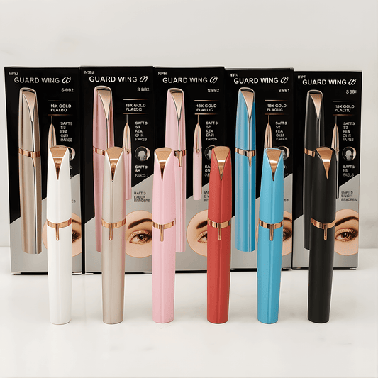 GlamEdge – Elektrisk Hårborttagare för Kvinnor med LED-Ljus & 18K Guldpläterade Blad