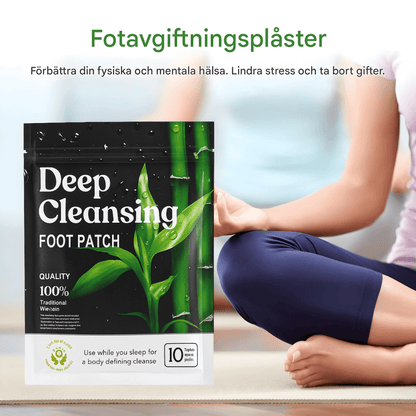 PureSole – Naturliga Detox Fotplåster med Bambuvinäger & Ingefära för Avslappning och Välmående