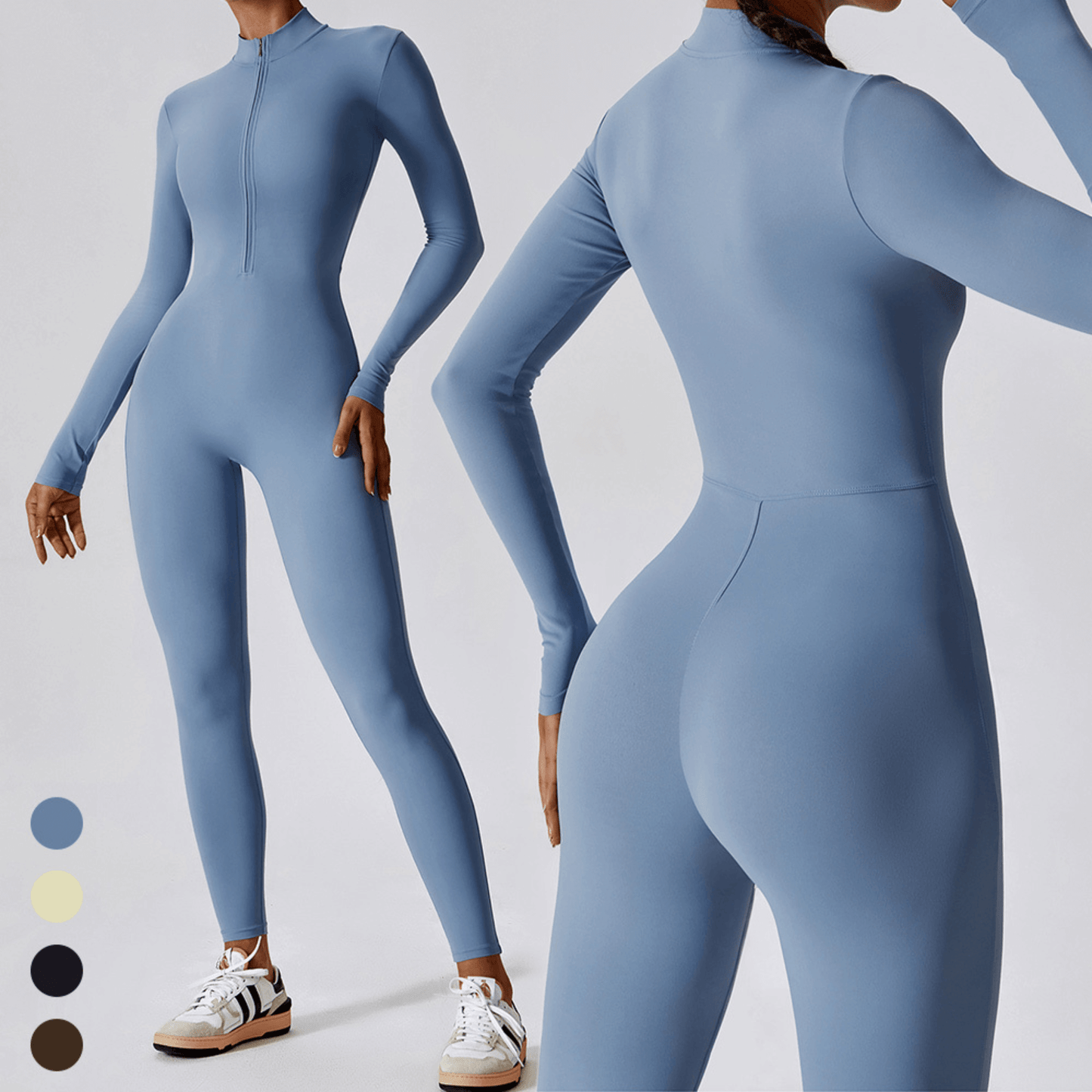ShapeLine – Figursydd Jumpsuit med eller Utan Varm Fleecefoder & Stretchig Komfort