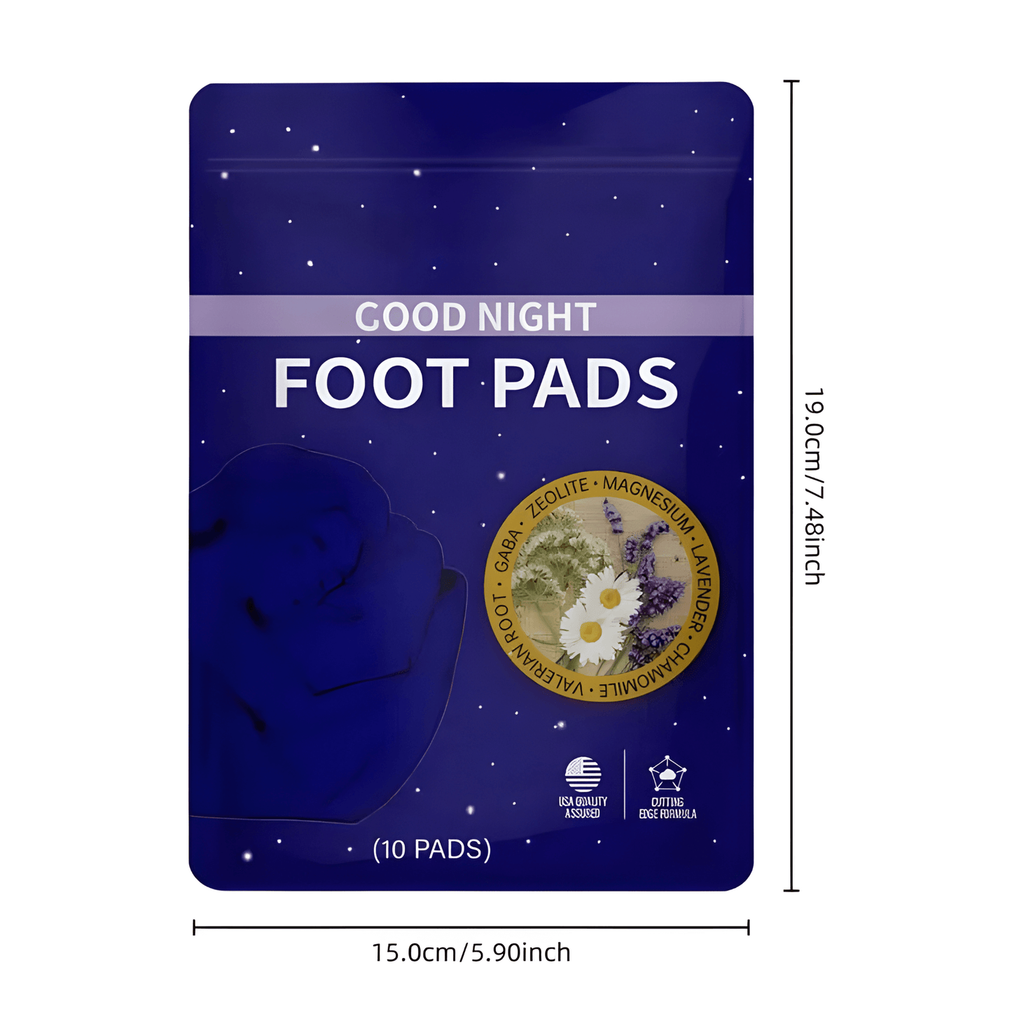 RejuvePad – Djupverkande Fotplåster med Naturliga Ingredienser för Avslappning & Nattlig Rening