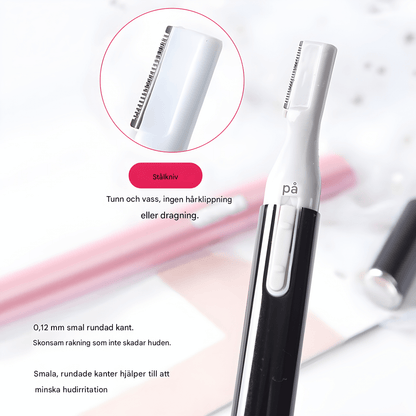 BrowEase – Elektrisk Ögonbrynstrimmer & Ansiktsrakapparat för Kvinnor med USB-Laddning