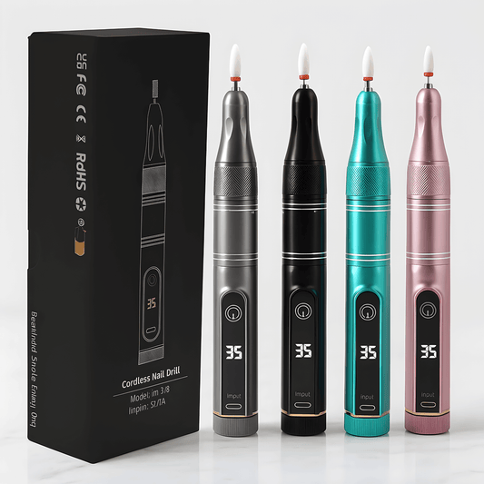 EvoNail – Professionell Elektrisk Nagelfil med 35 000 RPM, Trådlös Design & Justerbar Hastighet