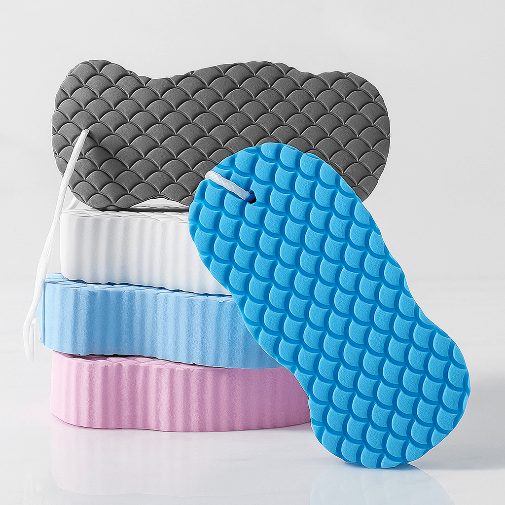 BloomSponge – Eksfolierende badesvamp for myk og frisk hud