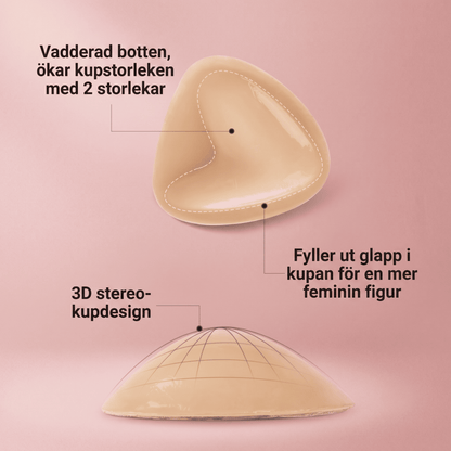 HushForm – Självhäftande Push-Up Inlägg | Diskret Lyft för Öppna Ryggar & Djupa Ringningar