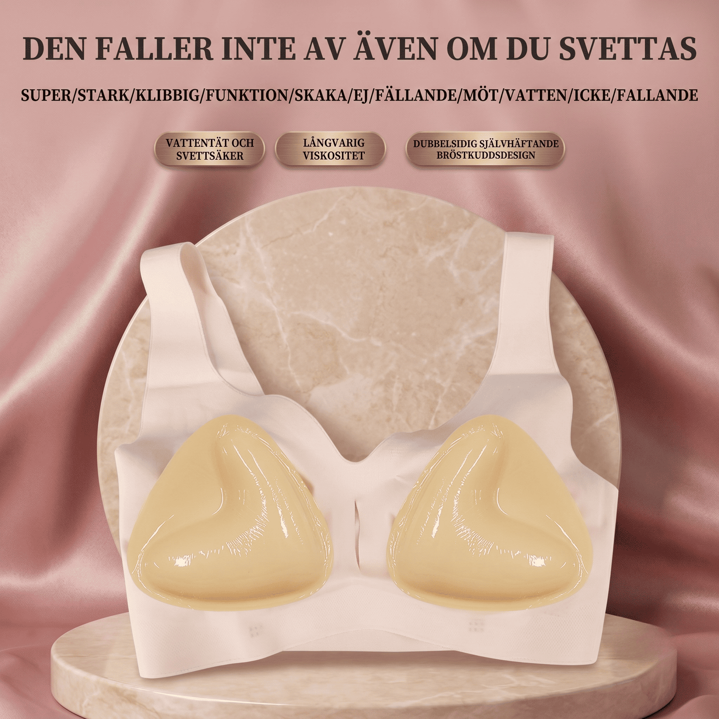 HushForm – Självhäftande Push-Up Inlägg | Diskret Lyft för Öppna Ryggar & Djupa Ringningar