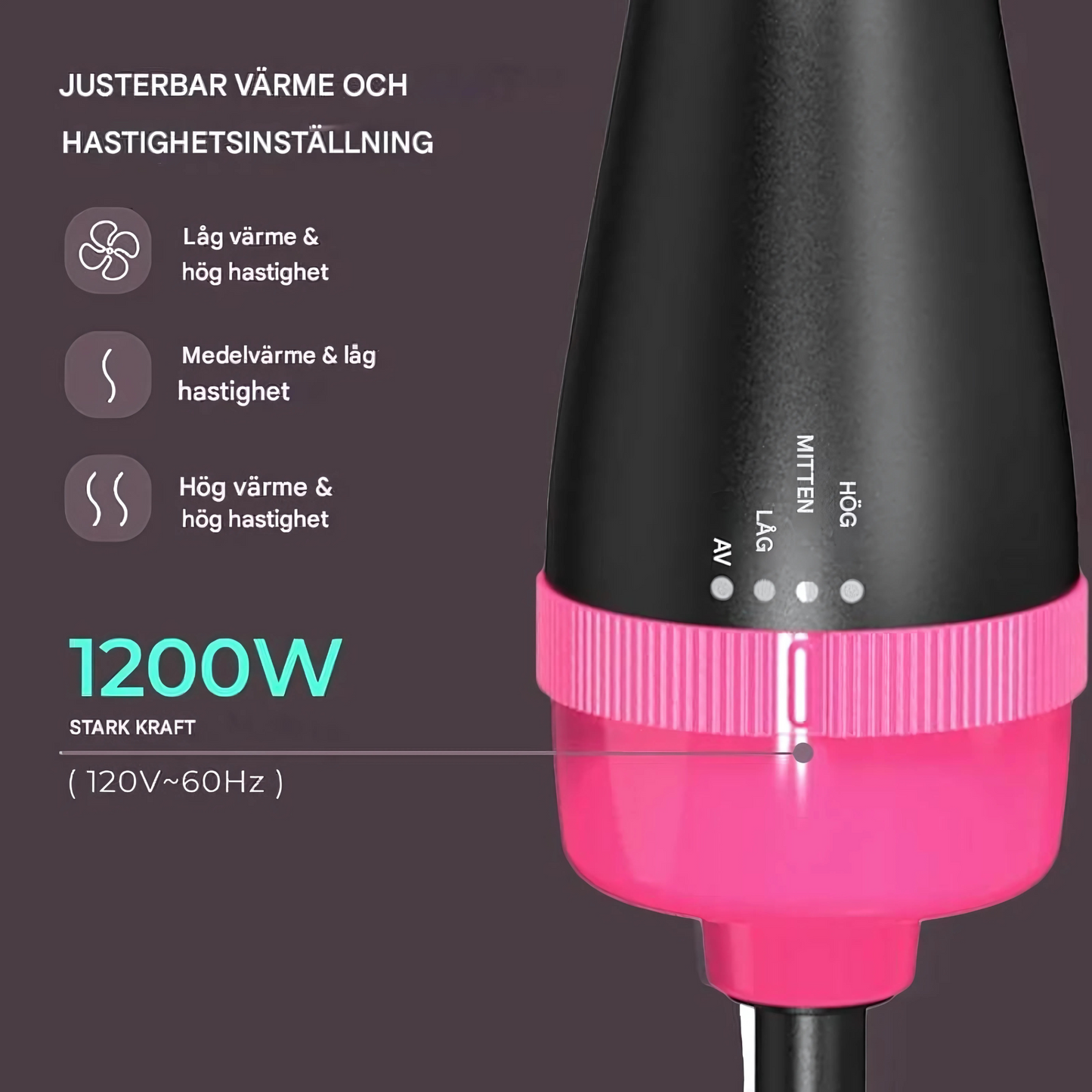 StylePro – Multifunctional Hot Air Brush for Fast Curling, Straightening and Drying